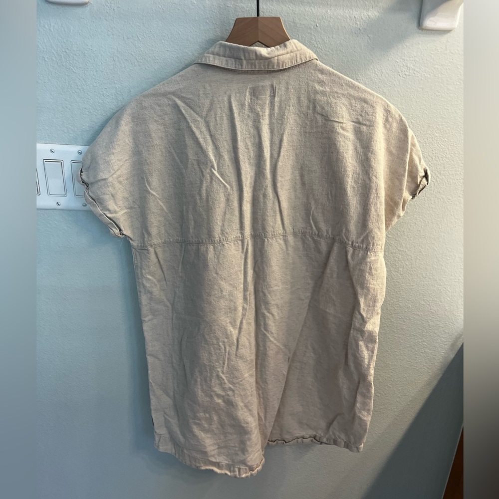 Classic Beige Linen Short Sleeve Shirt Dress
Rhythm - Picture 6 of 6
